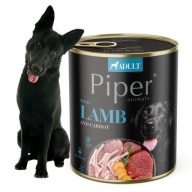 PIPER mokré krmivo pre psov jahňacie 800g plechovka