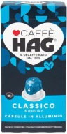 Kapsule pre Nespresso Caffe HAG Classico DECAF 10 - káva bez kofeínu