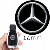 ZNAK PILOTA MERCEDES 14mm ODZNAK S LOGOM KĽÚČA