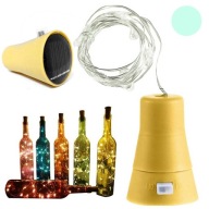Solárne osvetlenie uzáver fľaše solárna lampa 20 LED STUDENÁ COLOR