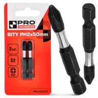 Nárazový bit PH2 Nárazové bity 50mm | Nárazový bit pre skrutkovač 2 ks.