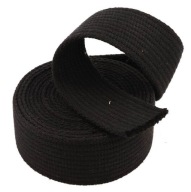 Popruh 40mm Bavlna, farba: čierna