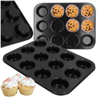 FORMA NA MUFFINY, formy na pečenie, plech na muffiny, 12x plech na muffiny