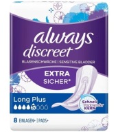 Always, Long Plus slipové vložky, 8 kusov