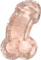 PENIS taniere pre BACHELOR PARTY ružové zlato PENIS 26 cm 6 ks