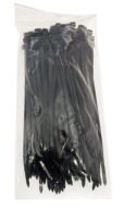 Sťahovacie pásky 19 cm, čierne 100 ks, DAN05-BLK