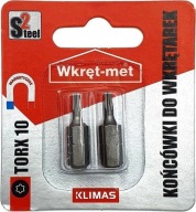 Skrutkovacie bity Torx TX 10 KLIMAS 2 ks.