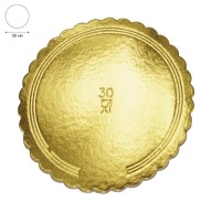 Tortový základ - zlatý, 30 cm Zlaté okrúhle tortové základy