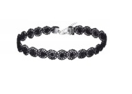 NÁHRDELNÍK S ČIERNOU ČIPKOU KOREAN CHOKER