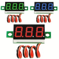 LED VOLTMETER 3-30V DC 3 FARBY