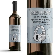 Wine LABEL ďakujeme DJ ŚLUB