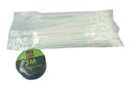 VIAZAČKY KABELNY VIAZAČKY BIELY OKS 2,5X150mm 150 KS