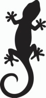 Samolepka JAŠTERIČKA GEKKO