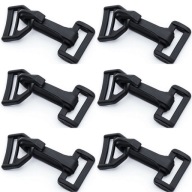 Karabína plastový háčik 3cm 30mm - 6 ks