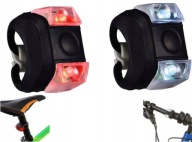 BIKE SVETLÁ LED CYKLISTICKÁ LAMPA PREDNÁ ZADNÁ 2KS