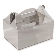 Strieborné tortové boxy, torta + strieborná vložka