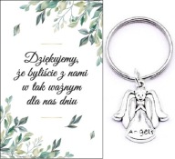 ĎAKUJEME HOSTOM DARČEK SVADOBNÝ ANJEL KĽÚČOVKA SPOMIENKY