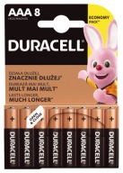 8x DURACELL ALKALICKÁ BATÉRIA LR03 AAA R03 MN2400