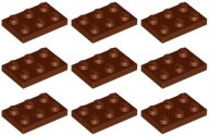 LEGO 3021 TANIER 2x3 hnedá NOVINKA (10g) 9 ks
