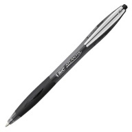 BIC ATLANTIS SOFT AUTOMATICKÝ GUĽOVÝ BOL S VYMENITEĽNOU NÁPLŇOU, ČIERNA