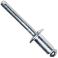 Oceľový nit s plochou hlavou, pozinkovaný, priemer 4x8 mm, 100 ks.