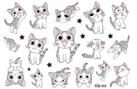 Umývateľné tetovanie pre deti CATS CG111