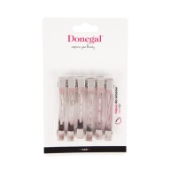 Donegal Kovové sponky na oddelenie prameňov vlasov, dĺžka 7 cm, 12 kusov