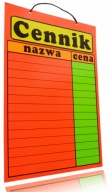 LAMINOVANÁ CENNÍK A3 FAREBNÝ CENNÍK