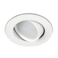 Halogénové svietidlo, okrúhly LIATÝ ALU, BIELY pre LED