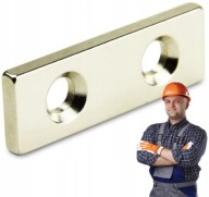 Silný magnet 40x10x5 mm na neodymovú skrutku