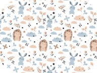 Flanelová plienka 60x80 Rabbit Blue