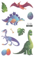 Umývateľné tetovanie pre deti GLITTER DINOSAURS EG108