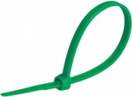 Upínacie kravaty 10 cm 100 ks. Kábel 2,5 mm 100 mm Zelené káblové konektory