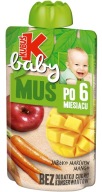 KUBUŚ Baby jablková mrkva mangová pena 6 m+ 100g