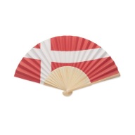 Bambusový ventilátor s vlajkou | Ventilátor ventilátor | Dánsko