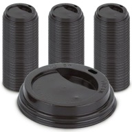 Vrchnák na hrnček 300/400ml čierny 90 mm (100 ks)