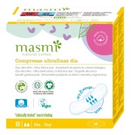 Masmi 100% BIO ekologické hygienické vložky na deň, 10 ks.