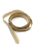 ZIPP na meter, béžová páska 5 mm, 2 metre