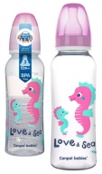 ÚZKA FĽAŠA 250ML CANPOL cumlík 12M+LOVE&SEA