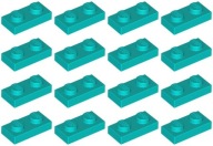 LEGO PLATE 3023 1x2 tyrkysová NOVINKA (6g) 16 ks.