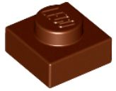 LEGO PLATE 1X1 HNEDÁ 3024 PRE 4 KS