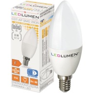 E14 LED žiarovka SVIEČKA 8W=60W 806lm 160° Úspora energie bez blikania