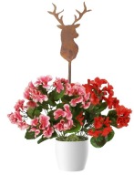 Deer Deer GARDEN dekorácia dekorácia Holidays Garden Style kvetináč 12cm + tyč