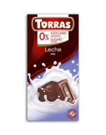 MLIEČNA ČOKOLÁDA BEZ CUKRU 75G TORRAS