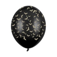 Balóny 30 cm, Netopiere, Pastel Black 6 ks.