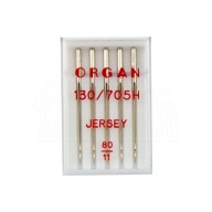 Organové ihly do domácich strojov, jersey, 5x80