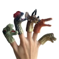 SET 5 prstových bábok HRAČKA DINOSAURS