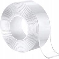 Silná obojstranná nano páska, priehľadná, 3 metre