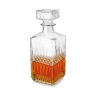 SKLENENÁ KARAFA NA VÍNO na vodu Ozdobná Fľaša na likéry WHISKY 850ml Tadar