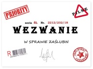SVADOBNÉ POZVÁNKY NA OBÁLKU SVADOBNÉHO VOLANIA
